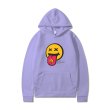 画像15: tongue out smile Hoodie hoodie sweater  ユニセックス男女兼用 舌出しスマイルフーディフーディスウェットパーカー (15)