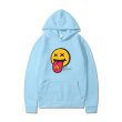 画像13: tongue out smile Hoodie hoodie sweater  ユニセックス男女兼用 舌出しスマイルフーディフーディスウェットパーカー (13)