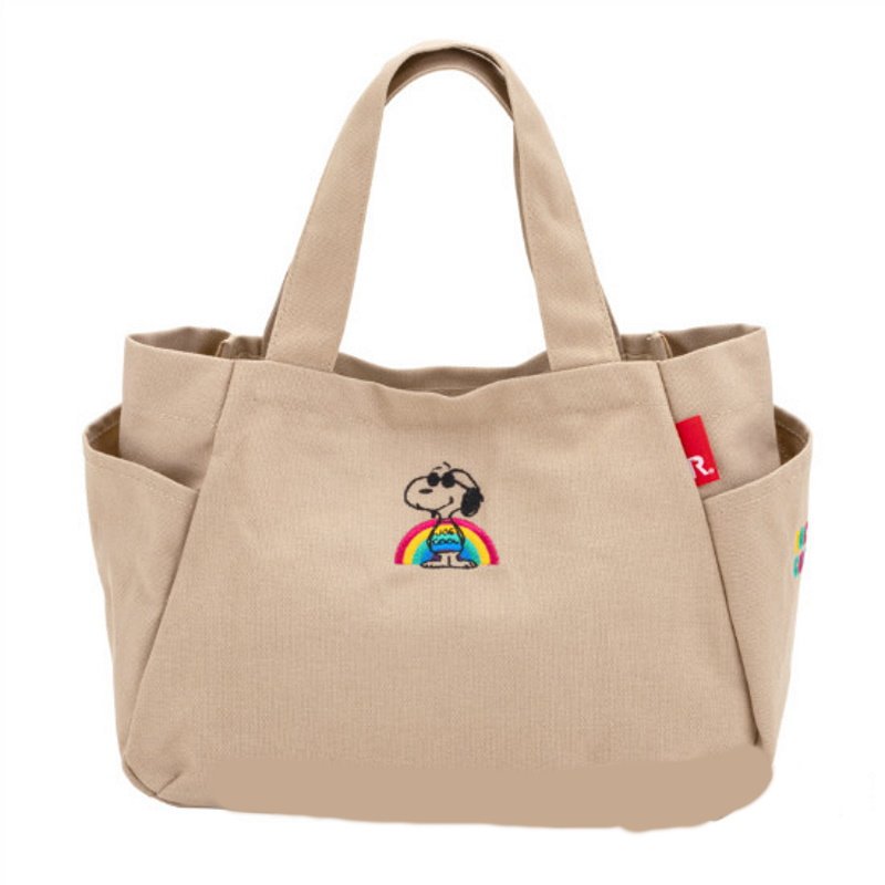 画像2: Snoopy canvas portable fashion  Tote Shoulder Bag　スヌーピー キャンバス ポータブル ファッション トートショルダーエコ ショッピングバッグ (2)