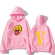 画像10: tongue out smile Hoodie hoodie sweater  ユニセックス男女兼用 舌出しスマイルフーディフーディスウェットパーカー (10)