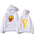 画像3: tongue out smile Hoodie hoodie sweater  ユニセックス男女兼用 舌出しスマイルフーディフーディスウェットパーカー (3)