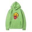 画像14: tongue out smile Hoodie hoodie sweater  ユニセックス男女兼用 舌出しスマイルフーディフーディスウェットパーカー (14)