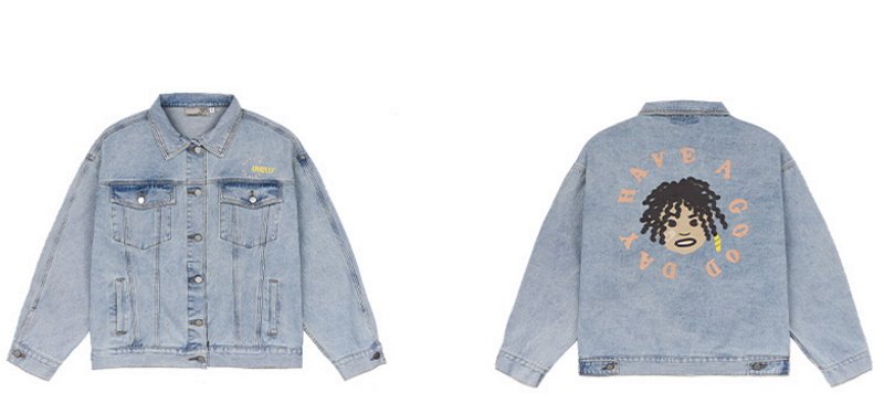 画像12: harshandcruel hip hop boy denim jacket   ユニセックス 男女兼用ヒップホップボーイデニムジャケット Gジャン ブルゾン (12)