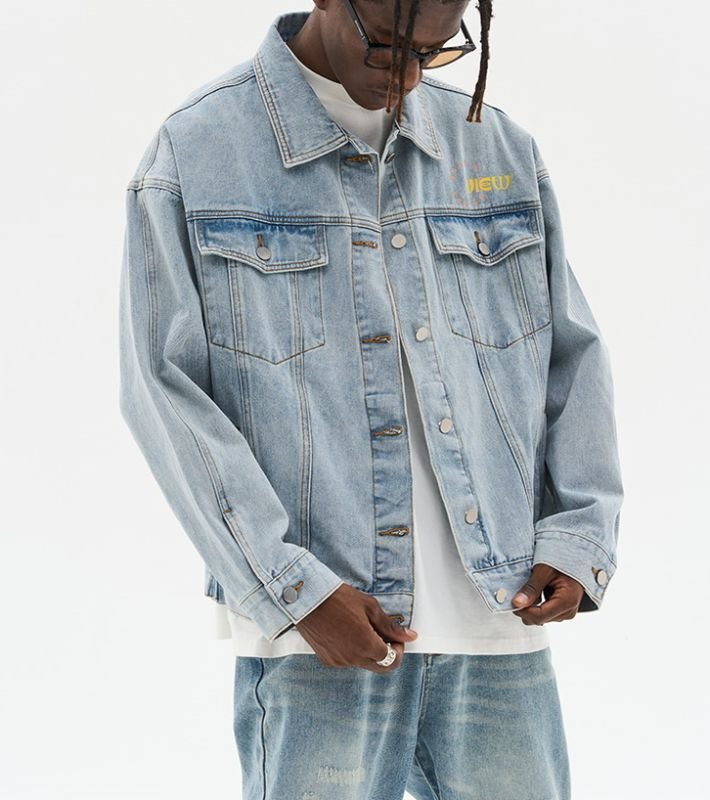 画像10: harshandcruel hip hop boy denim jacket   ユニセックス 男女兼用ヒップホップボーイデニムジャケット Gジャン ブルゾン (10)