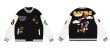 画像3: Old Mickey Mouse & Minnie Mouse Embroidery baseball uniform jacket BASEBALL JACKET  blouson  ユニセックス 男女兼用オールドミッキーマス＆ミニーマウス刺繍ジャケットスタジアムジャンパー スタジャン MA-1 ボンバー ジャケット ブルゾン (3)
