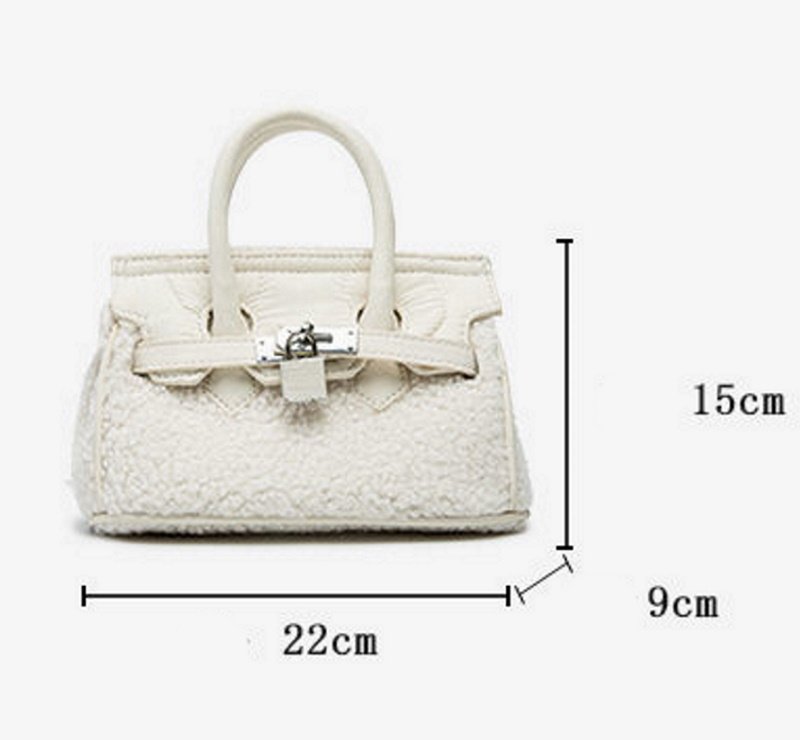 画像4: fur tote shoulder bag mini bag ファートートショルダーバッグミニバック (4)