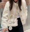 画像7: fur tote shoulder bag mini bag　ファートートショルダーバッグミニバック (7)