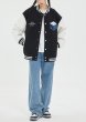 画像8: letter logo Embroidery baseball uniform jacket BASEBALL JACKET  blouson  ユニセックス 男女兼用レターロゴ&t３D刺繍ジャケットスタジアムジャンパー スタジャン MA-1 ボンバー ジャケット ブルゾン (8)