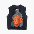 画像3: 22 Sesame Street Elmo Cookie Monster Sweater Vest セサミストリート エルモ クッキーモンスター セーター ベスト (3)