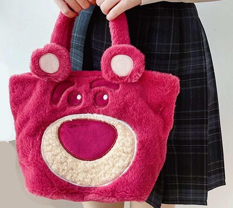 画像5: Donald Duck & Lotso Hugbear fur tote bag ドナルドダック&ロッツォ・ハグベア ファートートバッグ (5)