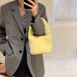 画像13: niche furry fur bucket tote shoulder bag　バケット ファートートショルダーバッグ (13)