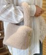 画像8: niche furry fur bucket tote shoulder bag　バケット ファートートショルダーバッグ (8)