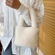 画像7: niche furry fur bucket tote shoulder bag　バケット ファートートショルダーバッグ (7)