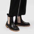 画像3: Men's leather high-top British style British style fashion mid-pipe chimney bootsChelsea boots  Martin boots　ユニセックス男女兼用レザーサイドゴアプラットフォームハイカットミッドパイプ チムニーブーツマーティンブーツ (3)