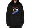 画像2: maggie simpson  surfing spoof creative hooded sweater pullover   ユニセックス男女兼用マギーシンプソンサーフ フーディパーカースウェットプルオーバー (2)