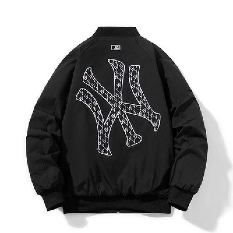 画像2: NY×NASA MA-1 Jacket Stadium Jumper Blouson baseball uniform jacket BASEBALL JACKET　 ユニセックス 男女兼用NYニューヨークヤンキース×NASAナサモノグラムロゴジャケットスタジアムジャンパー スタジャン MA-1 ボンバー ジャケット ブルゾン (2)