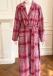 画像10: women's tweed blended wool long coat &short jacket　ピンクツイードチェックロングゴート＆ジャケット (10)