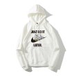 画像1: JUST DO IT LATER Big Tom and Jerry Broken swoosh hoodie sweater  ユニセックス男女兼用 トムとジェリー スウォッシュ フーディスウェットパーカー (1)