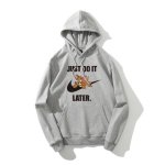 画像6: SALE セール JUST DO IT LATER Big Tom and Jerry Broken swoosh hoodie sweater  即納ユニセックス男女兼用 トムとジェリー スウォッシュ フーディスウェットパーカー (6)