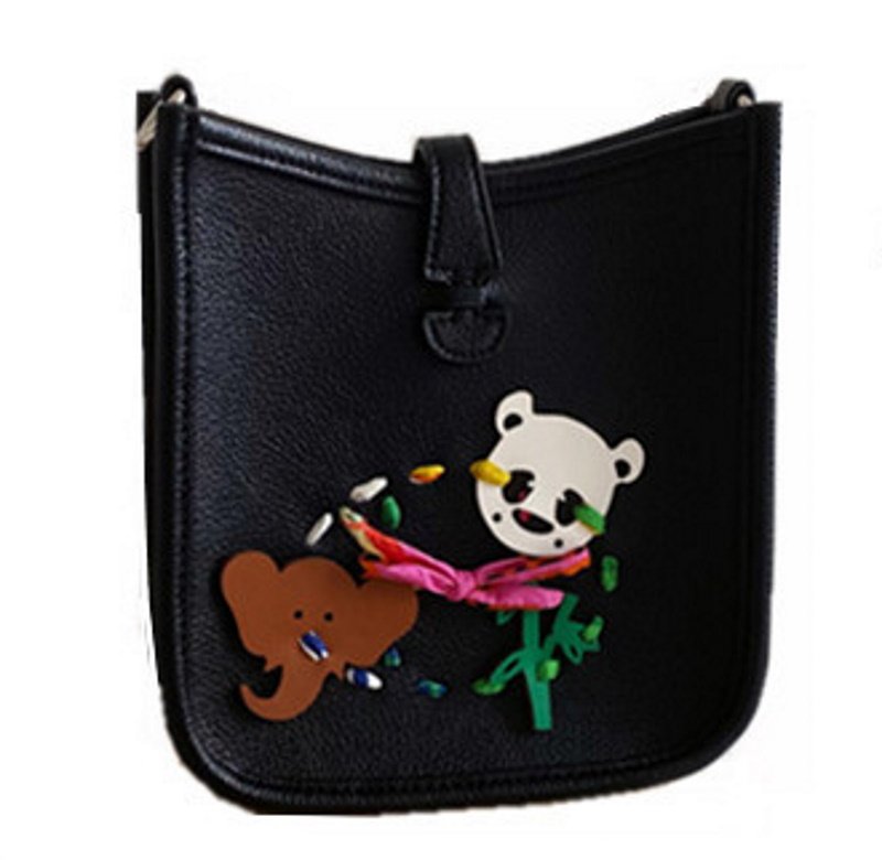 画像2: cartoon animal applique mini shoulder bag shoulder bag アニマルアップリケミニショルダーバッグ トートショルダーバッグ (2)
