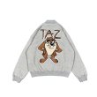 画像1: Looney Tunes  Tasmanian Devilwoolen Sweat baseball uniform jacket blouson　ルーニー・テューンズ タズマニアン・デビル ユニセックス 男女兼用 スタジアムジャンパー スタジャン ジャケットブルゾン (1)