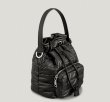 画像7: One shoulder down quilted bucket tote shoulder bag　ワンショルダーダウンキルティングバケット トートショルダーバッグ (7)