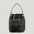 画像3: One shoulder down quilted bucket tote shoulder bag　ワンショルダーダウンキルティングバケット トートショルダーバッグ (3)