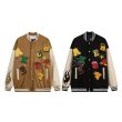 画像4: hip hop colorful embroidery baseball uniform jacket BASEBALL JACKET  blouson  ユニセックス 男女兼用ヒップホップカラフル刺繍ジャケットスタジアムジャンパー スタジャン MA-1 ボンバー ジャケット ブルゾン (4)