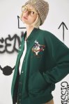 画像5: Looney Tunes  Tasmanian Devilwoolen Sweat baseball uniform jacket blouson　ルーニー・テューンズ タズマニアン・デビル ユニセックス 男女兼用 スタジアムジャンパー スタジャン ジャケットブルゾン (5)