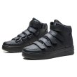 画像6: Men's velcro high cut leather  lace-up sneakers   ハイカットレザーレースアップ スニーカー (6)