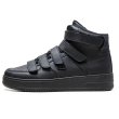 画像3: Men's velcro high cut leather  lace-up sneakers   ハイカットレザーレースアップ スニーカー (3)