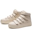 画像5: Men's velcro high cut leather  lace-up sneakers   ハイカットレザーレースアップ スニーカー (5)