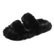 画像2: double fur slippers sandals 　ダブルモコモコファーサンダルスリッパ    (2)