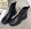 画像2: Woman's leather Funky Boots Martin Boots　 レザーファンキーレースアップフラットブーツマーティンブーツ (2)