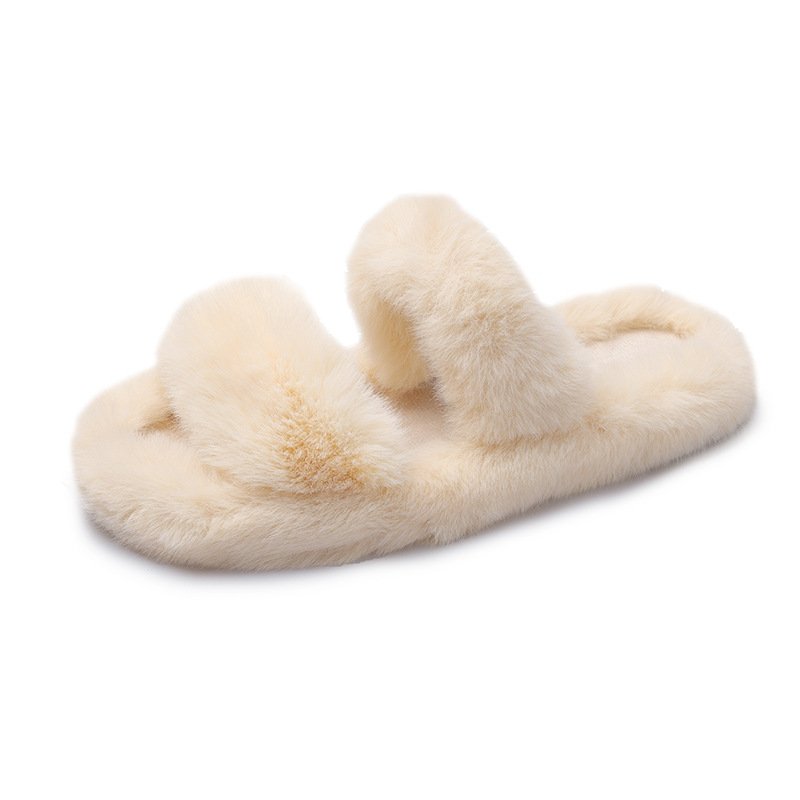 画像7: double fur slippers sandals 　ダブルモコモコファーサンダルスリッパ    (7)