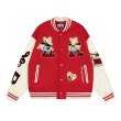 画像6: vintage mickey mouse embroidered letter stitching baseball uniform jacket BASEBALL JACKET  blouson  ユニセックス 男女兼用刺繍ヴィンテージミッキーマウス ミッキージャケットスタジアムジャンパー スタジャン MA-1 ボンバー ジャケット ブルゾン (6)