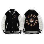 画像2: Klein blue cardigan hip hop boy print baseball uniform jacket BASEBALL JACKET  blouson  ユニセックス 男女兼用ヒップホップボーイプリントジャケットスタジアムジャンパー スタジャン MA-1 ボンバー ジャケット ブルゾン (2)