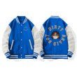 画像6: Klein blue cardigan hip hop boy print baseball uniform jacket BASEBALL JACKET  blouson  ユニセックス 男女兼用ヒップホップボーイプリントジャケットスタジアムジャンパー スタジャン MA-1 ボンバー ジャケット ブルゾン (6)