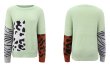 画像2: CHANGE LEOPARD PULLOVER SWEATER Knit  　チェンジレオパード丸首ラウンドネックセーターニット (2)