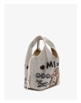 画像14: Smile & Graffiti Bear Rhinestone Bucket Bag 　スマイル＆グラフィティーベアラインストーンバケットトートバッグショルダーバッグ  (14)