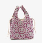 画像15: Smile & Graffiti Bear Rhinestone Bucket Bag 　スマイル＆グラフィティーベアラインストーンバケットトートバッグショルダーバッグ  (15)