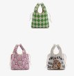 画像7: Smile & Graffiti Bear Rhinestone Bucket Bag 　スマイル＆グラフィティーベアラインストーンバケットトートバッグショルダーバッグ  (7)