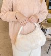 画像8: one-shoulder plush underarm bag　ファーアンダーアームワンショルダーバッグ トートバッグ (8)