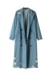 画像4: Unisex Distressed Denim Over Knee Long Coat Jacket　ユニセックス男女兼用ダメージデニムオーバー ニード ロングコート ジャケット (4)