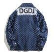 画像2: DGDJ logo damage denim G jacket jacket  ユニセックス 男女兼用 DGDJロゴダメージデニムジャケット Gジャン ブルゾン (2)