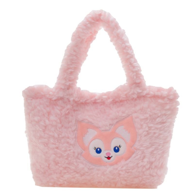 画像2: Disney Character Fur  tote hand bag ディズニーキャラクターロッツォ&リーナベル&リトルグリーメンファートート (2)