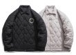 画像5: Quilted circle logo embroidery jacket coat　ユニセックス 男女兼用キルティングサークルロゴ刺繍ジャケット コート ブルゾン (5)