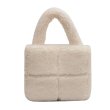 画像5:  fluffy plush sweet tote hand bag　フワフワファースイートトートバッグ  (5)