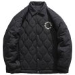 画像6: Quilted circle logo embroidery jacket coat　ユニセックス 男女兼用キルティングサークルロゴ刺繍ジャケット コート ブルゾン (6)