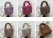 画像12:  fluffy plush sweet tote hand bag　フワフワファースイートトートバッグ  (12)